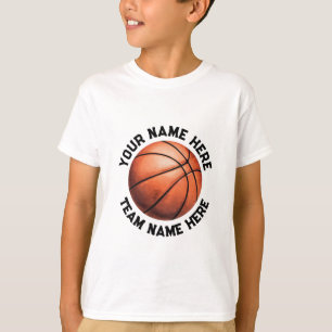 Camiseta Baloncesto de moda Añadir tu nombre personalizado