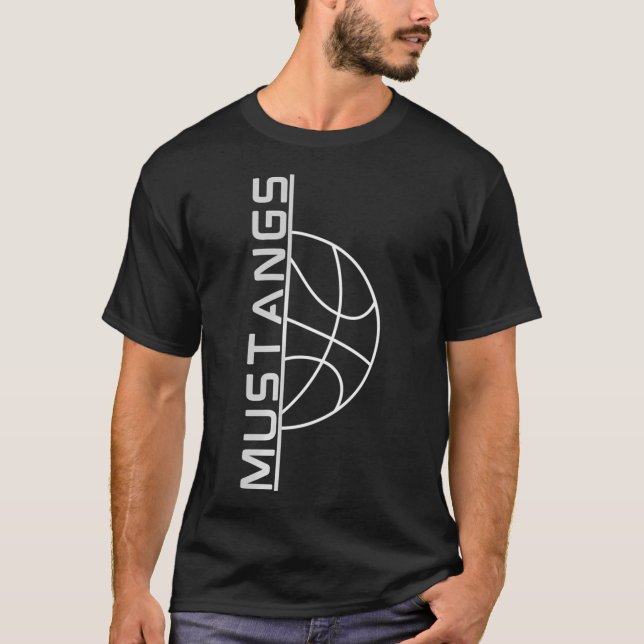 Camiseta Baloncesto de Mustangs (Anverso)