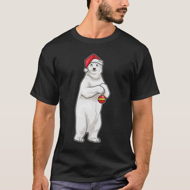 Camiseta Baloncesto de Navidades de oso polar Navidades (Anverso)