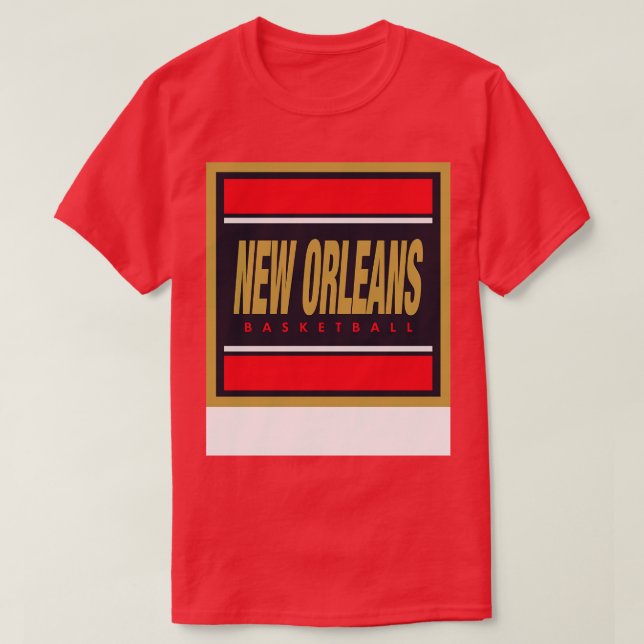Camiseta Baloncesto de Nueva Orleans TShirt (Diseño del anverso)