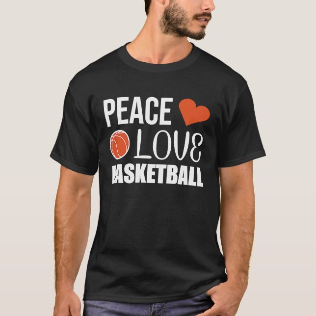 Camiseta Baloncesto de Peace Love (Anverso)