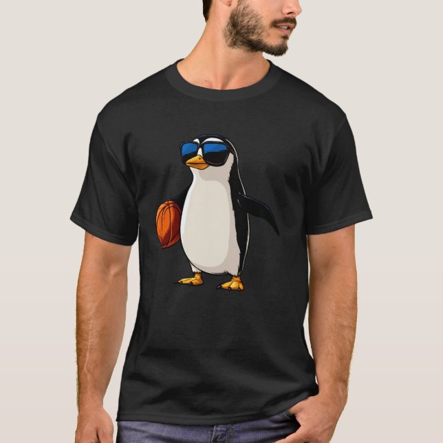 Camiseta Baloncesto de Pingüino (Anverso)