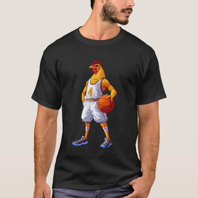 Camiseta Baloncesto de Pollo (Anverso)