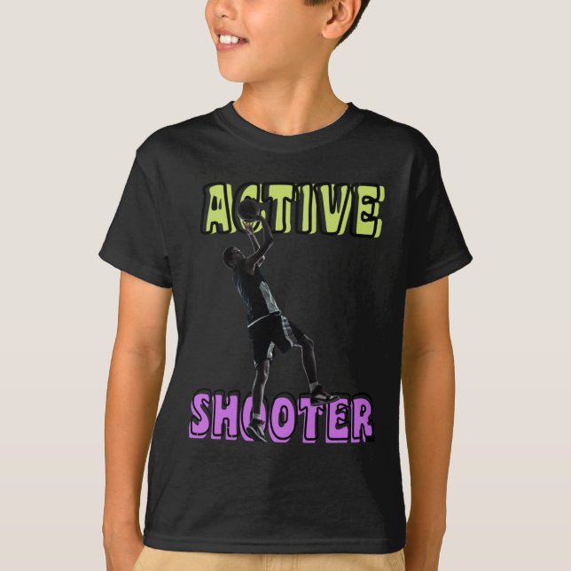 Camiseta Baloncesto de tiro activo 3 (Anverso)