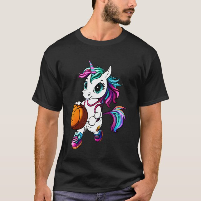 Camiseta Baloncesto de Unicornio (Anverso)