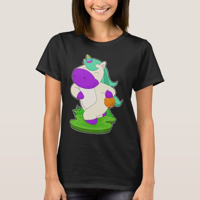 Camiseta Baloncesto de Unicornio (Anverso)