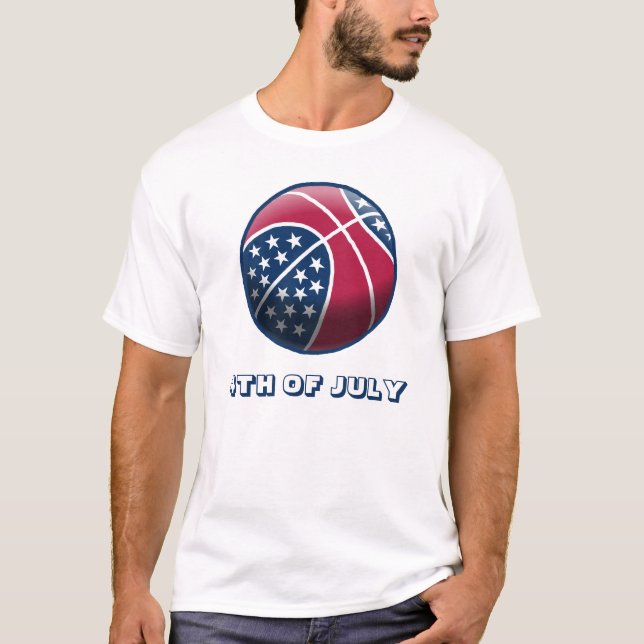 Camiseta Baloncesto del 4 de Julio (Anverso)