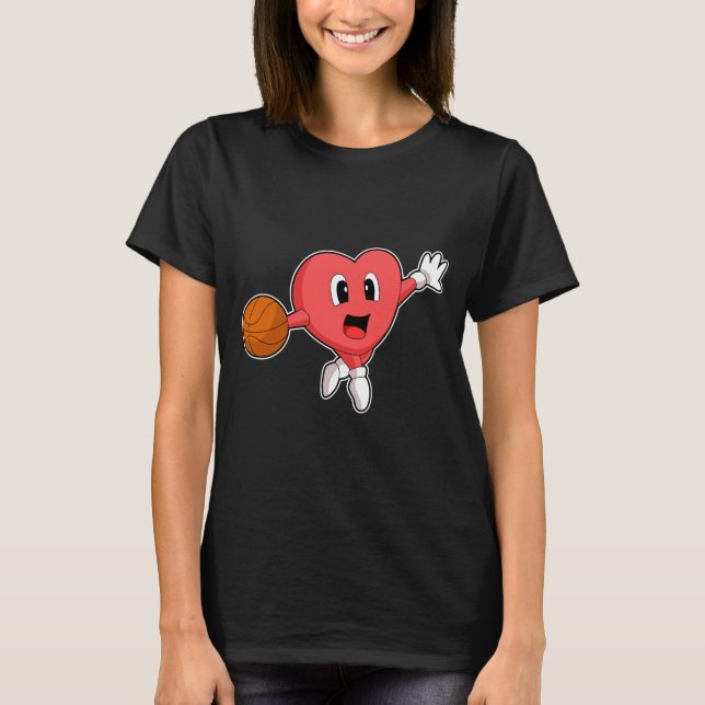 Camiseta Baloncesto del corazón (Anverso)