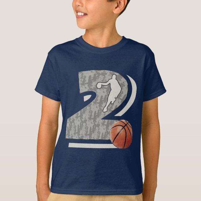 Camiseta Baloncesto del número 2 y diseño del jugador (Anverso)