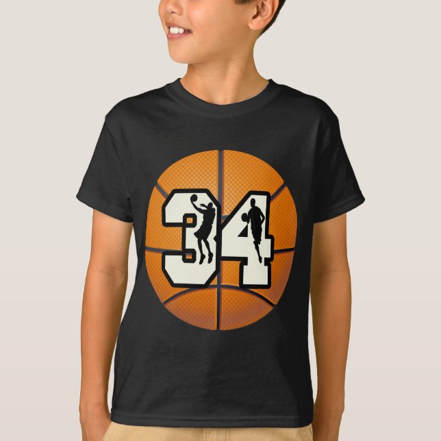 Camiseta Baloncesto del número 34 (Anverso)