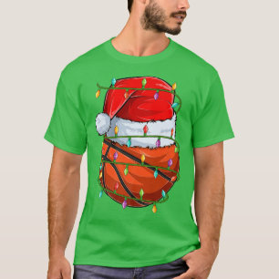Camiseta Baloncesto Deportivo Amante Xmas Luz Baloncesto Ch