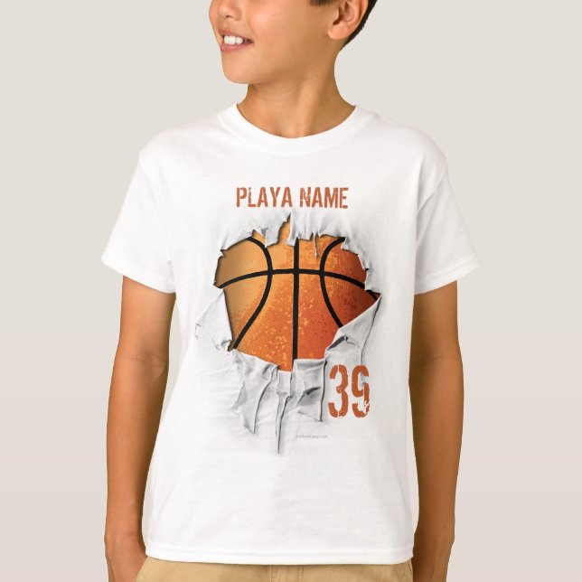 Camiseta Baloncesto desgarrado (Anverso)