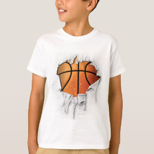 Camiseta Baloncesto desgarrado (número y nombre)