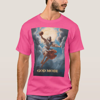 Camiseta Baloncesto divertido en modo Dios