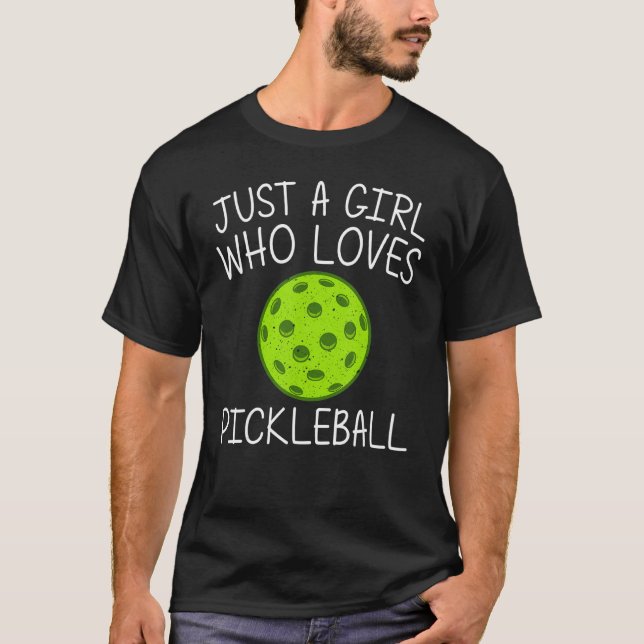 Camiseta Baloncesto divertido para Chicas Kid Pickleball Pi (Anverso)