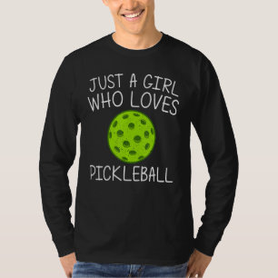 Camiseta Baloncesto divertido para Chicas Kid Pickleball Pi
