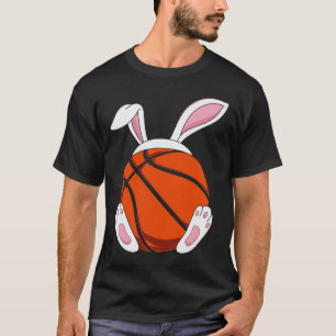 Camiseta Baloncesto divertido para niños hombres conejo de 