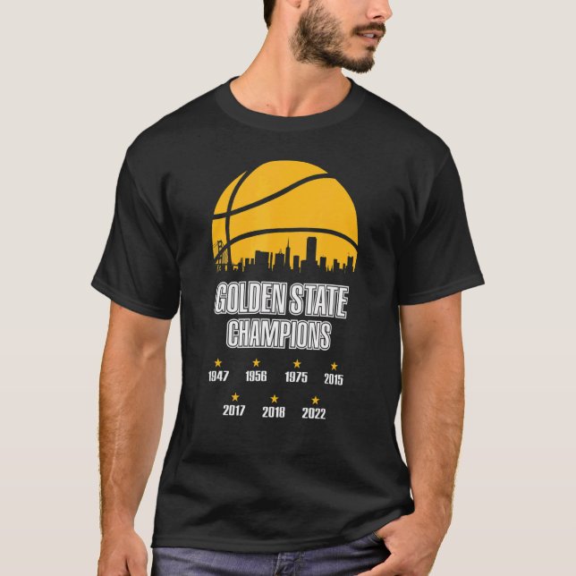 Camiseta Baloncesto Dorado 2022 Para Guerreras Hombres Tren (Anverso)
