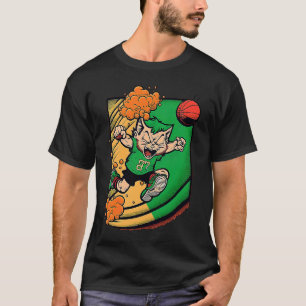 Camiseta Baloncesto Duende Gato Día de San Patricio Deporte