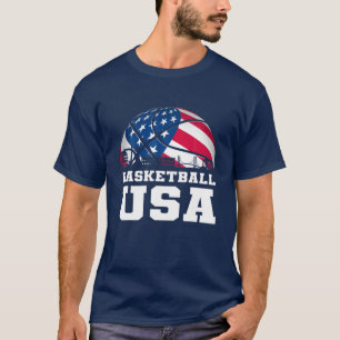 Camiseta Baloncesto EEUU Apoya el sueño de la bandera del e
