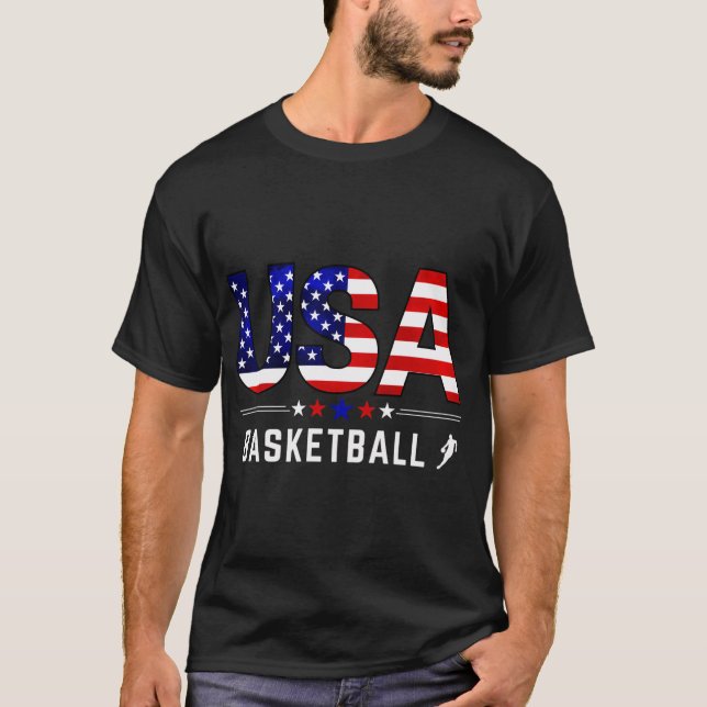 Camiseta Baloncesto Eeuu Support Team Basketball Lover Usa  (Anverso)