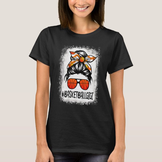 Camiseta Baloncesto en blanco Gigi Life Messy Bun Baloncest (Anverso)