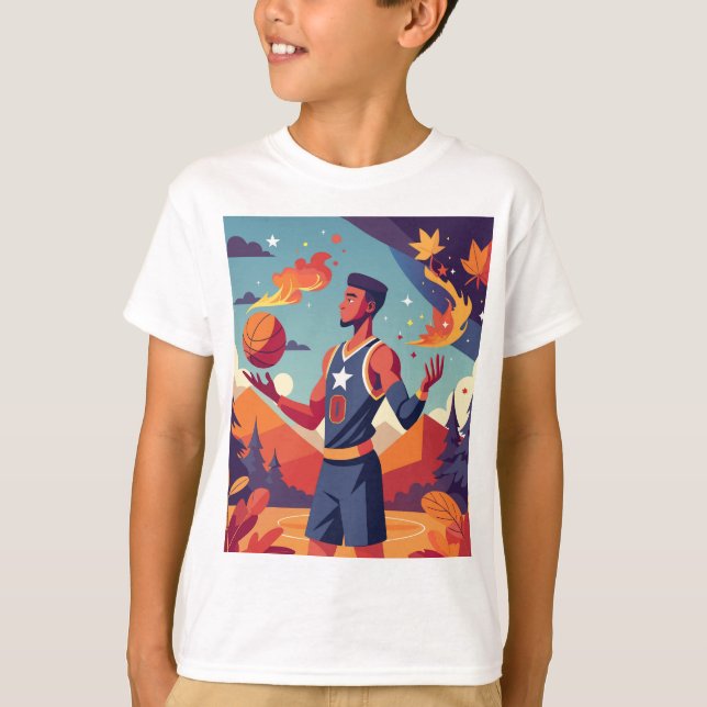 Camiseta Baloncesto En Caída (Anverso)