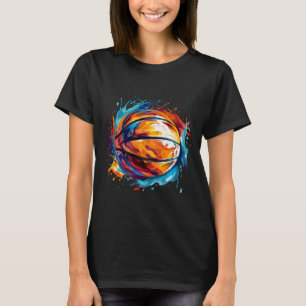 Camiseta Baloncesto En Diseño De Arte 1