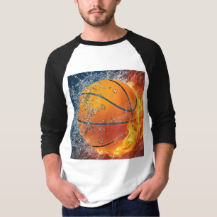 Camiseta Baloncesto en llamas