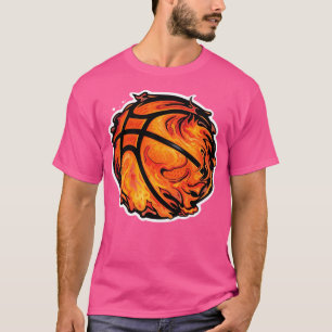 Camiseta Baloncesto en llamas