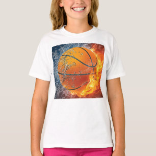 Camiseta Baloncesto en llamas