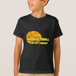 Camiseta Baloncesto En My Heart Funny S - Regalo Por