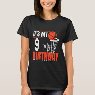 Camiseta Baloncesto - Es mi cumpleaños número 9
