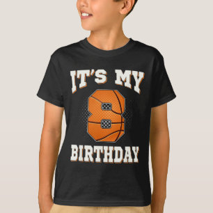 Camiseta Baloncesto es mi octavo cumpleaños, niño de 8 años