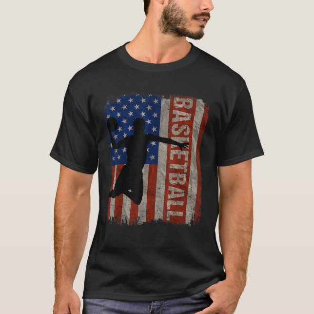 Camiseta Baloncesto Estados Unidos Bandera Estadounidense V (Anverso)