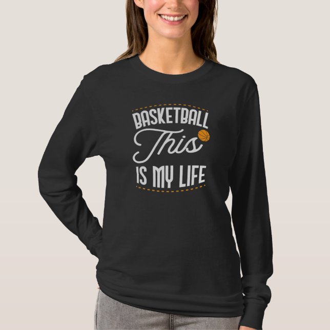 Camiseta Baloncesto Este Es Mi Atleta De La Vida (Anverso)