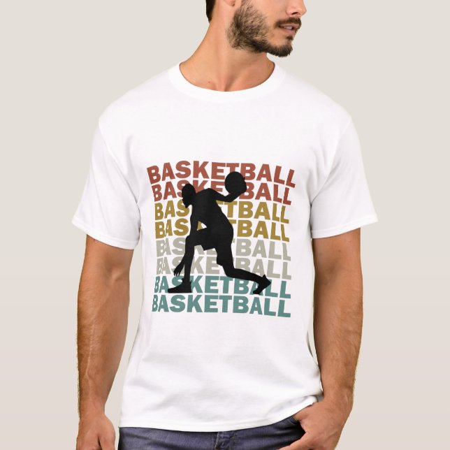 Camiseta Baloncesto estilo retro vintage (Anverso)