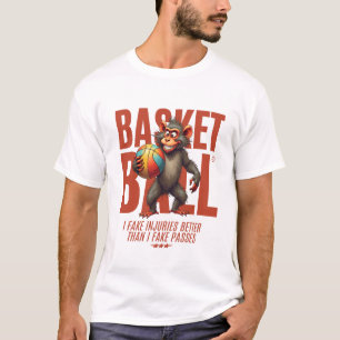 Camiseta Baloncesto: Falsas heridas mejor que fingir