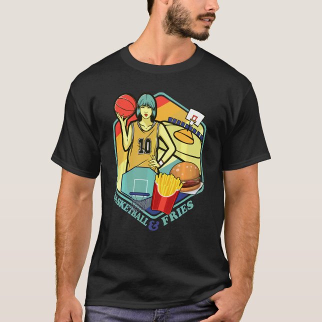 Camiseta Baloncesto Fastfood Fries Burger Field Player (Anverso)