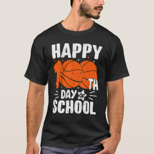Camiseta Baloncesto Feliz 100° Día De La Escuela Niños De L