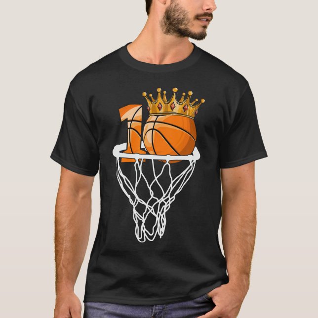 Camiseta Baloncesto Feliz 10 aniversario Bball Bball 10 año (Anverso)