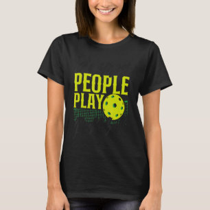 Camiseta Baloncesto Feliz Gente Jugando Al Pickleball