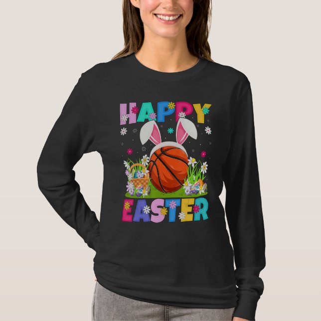 Camiseta Baloncesto Feliz Pascua de Pascua (Anverso)