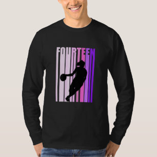 Camiseta Baloncesto femenino 14th Birthday Women Retro 14 F