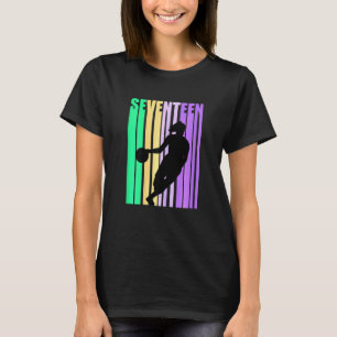 Camiseta Baloncesto femenino 17th Birthday Womens Retro 17 