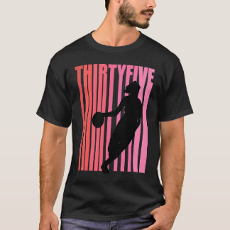 Camiseta Baloncesto femenino 35th Birthday Retro 35 Sunset