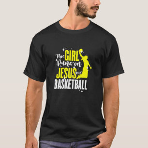 Camiseta Baloncesto femenino Este Chica Corre Sobre Jesús Y