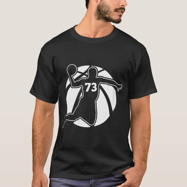Camiseta Baloncesto femenino número 73 Mi baloncesto favori (Anverso)