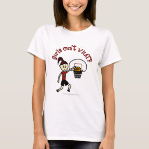 Camiseta Baloncesto femenino rojo claro
