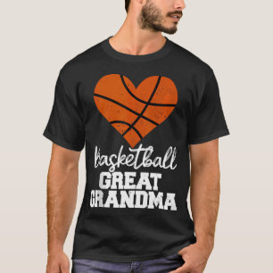 Camiseta Baloncesto Gran Abuela Corazón Gracioso Bas Famoso